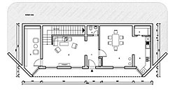 Osnova spratne kuće - prizemlje