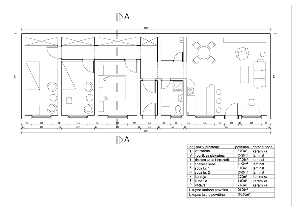 Osnova prizemne kuće - učitavanje...